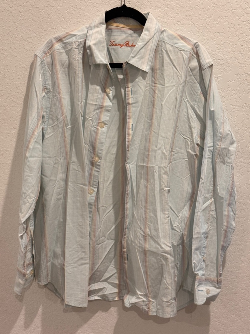 Tommy Bahama‎ Pale Blue Striped Button-Down Shirt